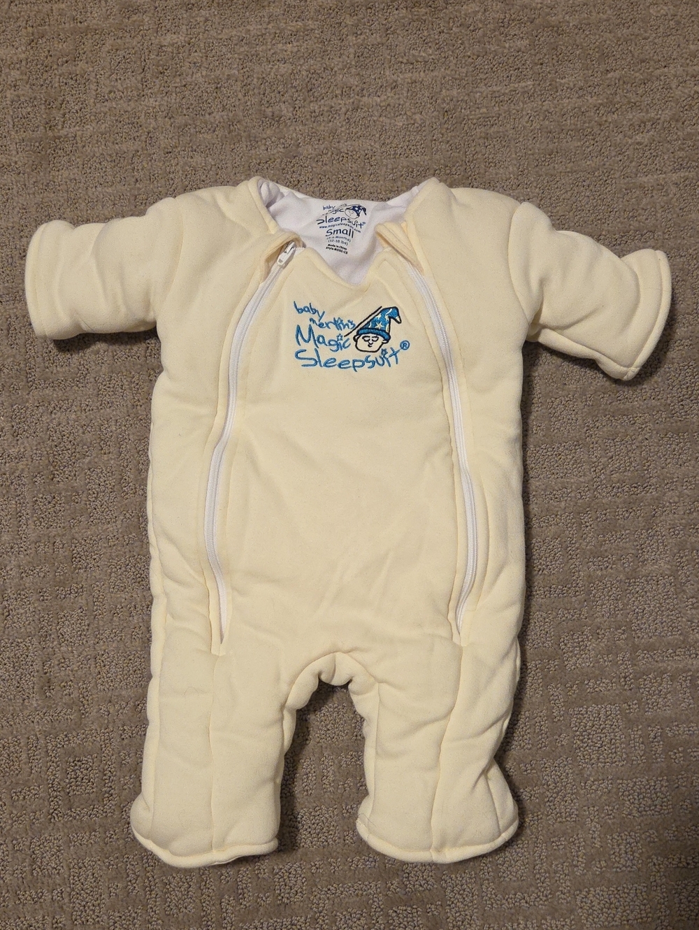 Baby Merlin's Magic Sleepsuit Baby Sleep Suit Yellow Baby Small